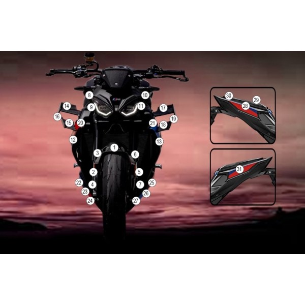 R&G R&G Second Skin for BMW M1000R '25-